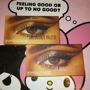 Kylie cosmetics bronze and mauve palettes